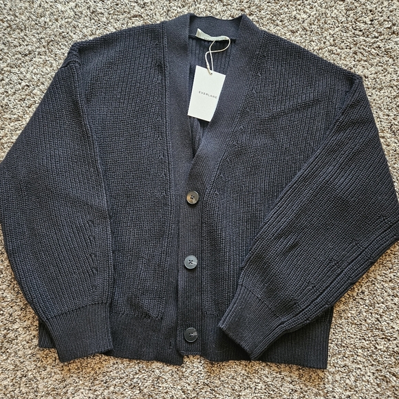 Everlane Sweaters - NWT Everlane Organic Cotton Relaxed Button-Up Cardigan